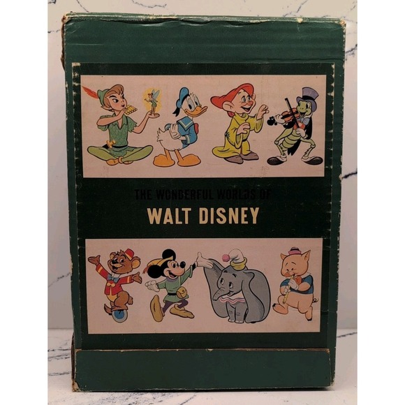 Other - Walt Disney's Wonderful Worlds of Fantasyland 4 Vol. Book Set w/Slipcase Vintage